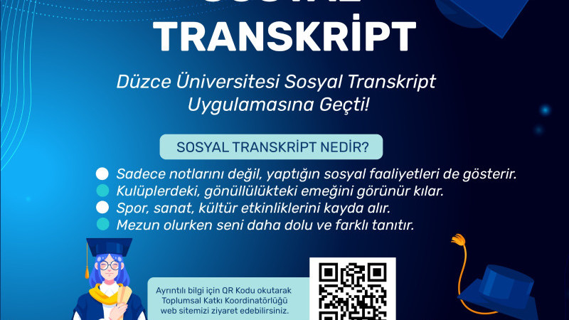 DÜ’DE SOSYAL TRANSKRİPT UYGULAMASI HAYATA GEÇTİ