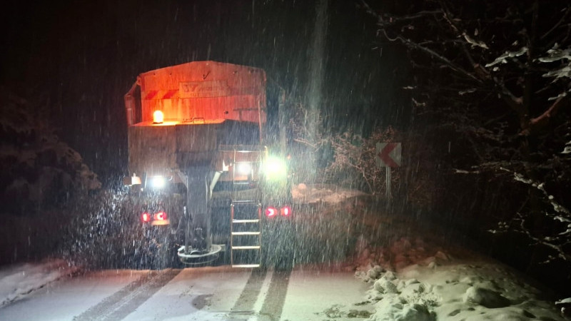 DÜZCE’DE KAR YAĞIŞI ETKİLİ OLDU