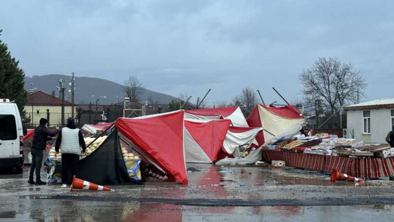 ÇATILARI UÇURDU, AĞAÇLARI DEVİRDİ