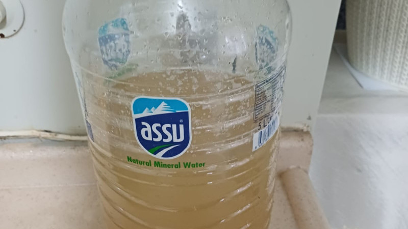 GÜRCÜÇİFTLİK KÖYÜ’NDE ÇAMURLU SU TEPKİSİ