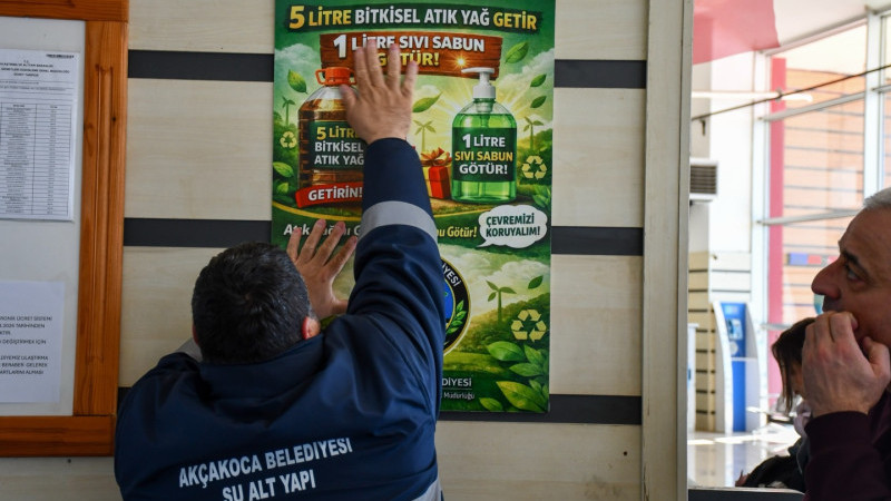 AKÇAKOCA BELEDİYESİ’NDEN ATIK YAĞ PROJESİ 