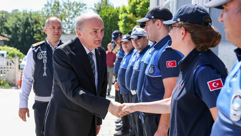 ZABITA PERSONELLERİYLE BİR ARAYA GELDİ