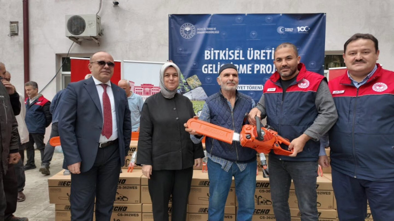102 FINDIK ÜRETİCİSİNE EKİPMAN DESTEĞİ