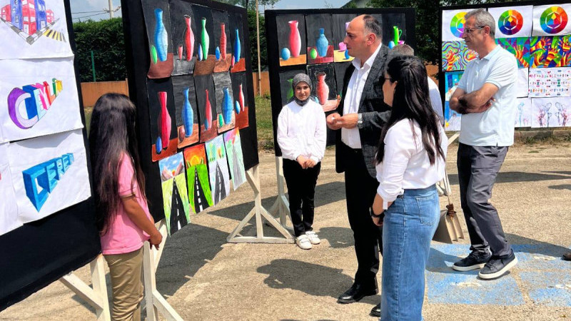 BEYKÖY ORTAOKULU GÖRSEL SANATLAR YILSONU SERGİSİ DÜZENLENDİ