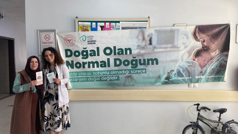 AKÇAKOCA’DA NORMAL DOĞUM FARKINDALIK STANDI AÇILDI