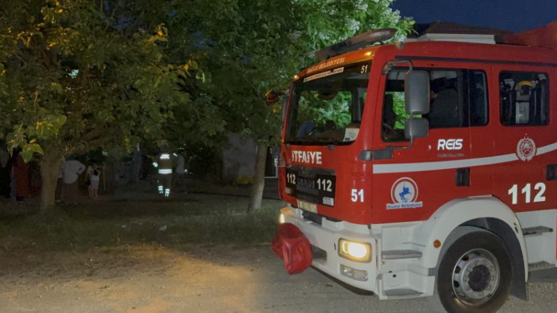 ARDİYE YANGINI VATANDAŞLARI SOKAĞA DÖKTÜ 