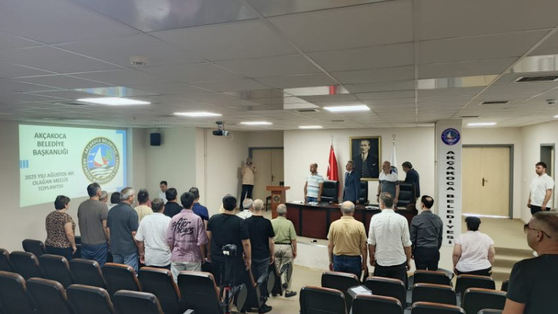 AKÇAKOCA’DA AĞUSTOS AYI MECLİS TOPLANTISI YAPILDI