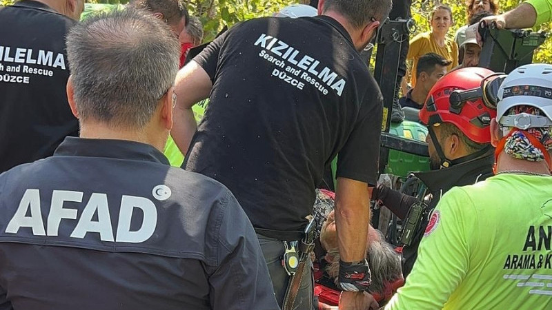 YAŞLI KADIN 3 GÜN SONRA CANLI BULUNDU 